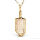 Imperial Topaz Natural Crystal Pendant from Rodrigo Silva District, Ouro Preto, Minas Gerais, Brazil