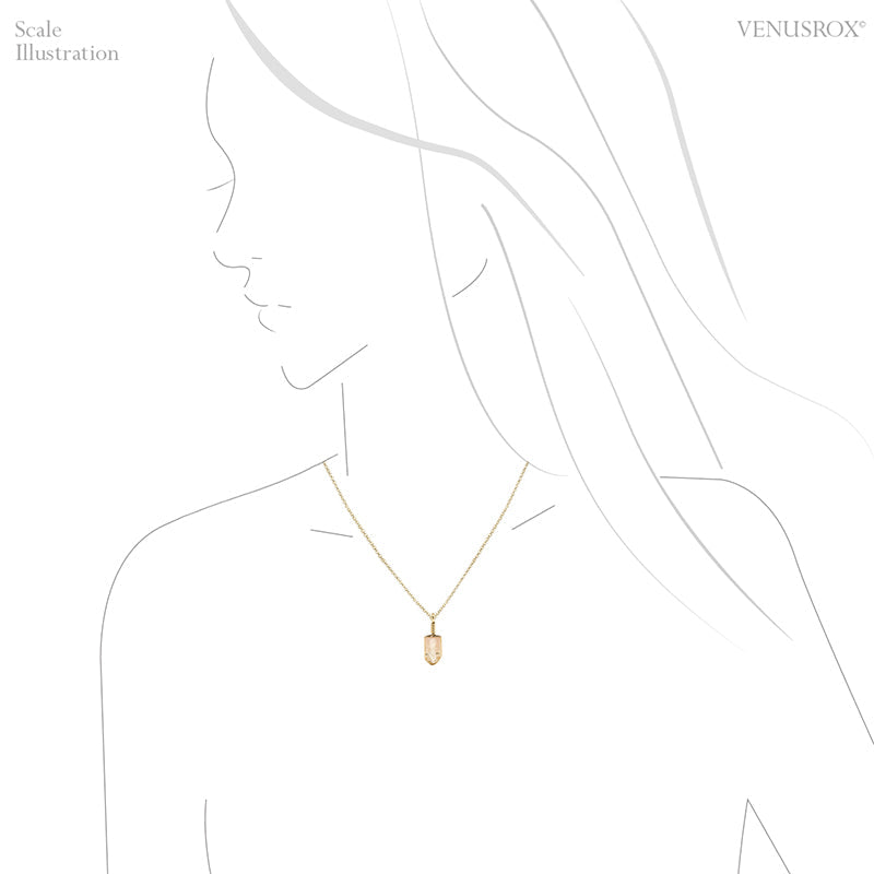 Imperial Topaz Natural Crystal Pendant from Rodrigo Silva District, Ouro Preto, Minas Gerais, Brazil