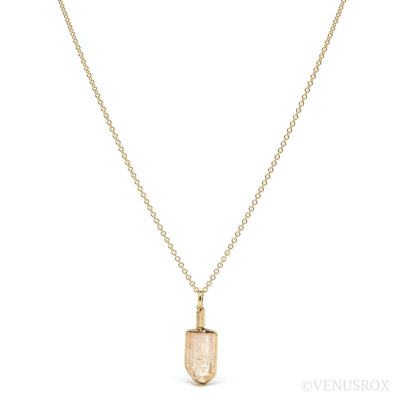 Imperial Topaz Natural Crystal Pendant from Rodrigo Silva District, Ouro Preto, Minas Gerais, Brazil