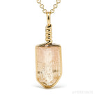 Imperial Topaz Natural Crystal Pendant from Rodrigo Silva District, Ouro Preto, Minas Gerais, Brazil