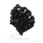 Black Tourmaline with Smoky Quartz & Hyalite Opal Natural Cluster from the Erongo Mountains, Namibia mounted on a bespoke stand | Venusrox