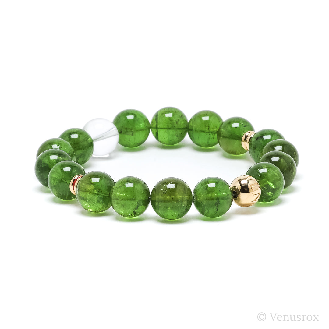 Green Tourmaline Bracelet from Brazil | Venusrox