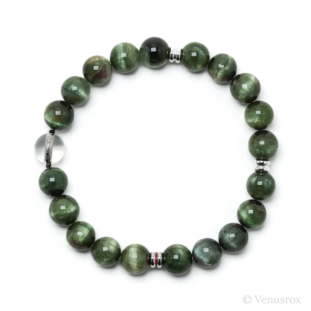 Green Cats Eye Tourmaline Bracelet from Brazil | Venusrox