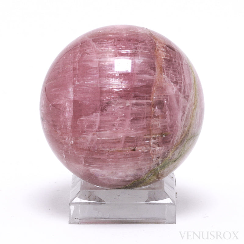 Pink Cats Eye Tourmaline Sphere from Russia | Venusrox