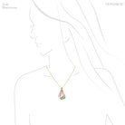 Pink/Green Tourmaline Polished Crystal Pendant from Brazil | Venusrox