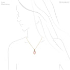 Pink Tourmaline Pendant wrapped in 18Kt Gold from Brazil | Venusrox