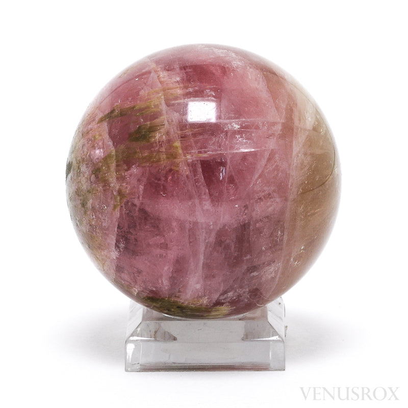 Pink/Yellow Cats Eye Tourmaline Sphere from Russia | Venusrox