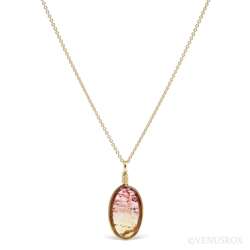 Pink/Yellow Tourmaline Pendant from Russia | Venusrox