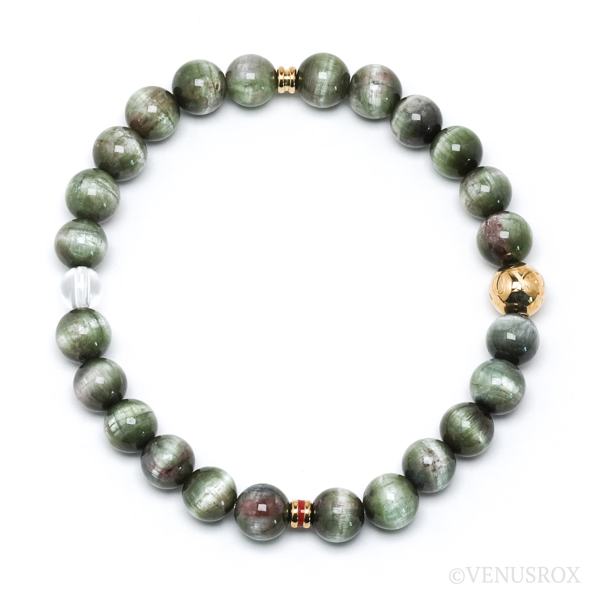 TOURMALINE (WATERMELON CATS EYE) BRACELET - BRACELETS