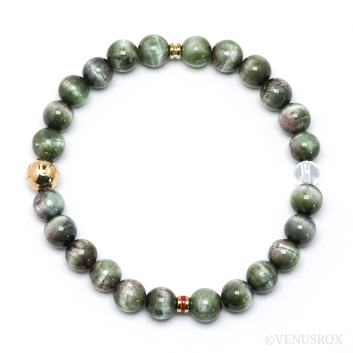 TOURMALINE (WATERMELON CATS EYE) BRACELET - BRACELETS
