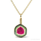Watermelon Tourmaline Pendant from the Pederneira Mine, Brazil | Venusrox