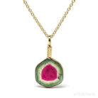 Watermelon Tourmaline Pendant from the Pederneira Mine, Brazil | Venusrox